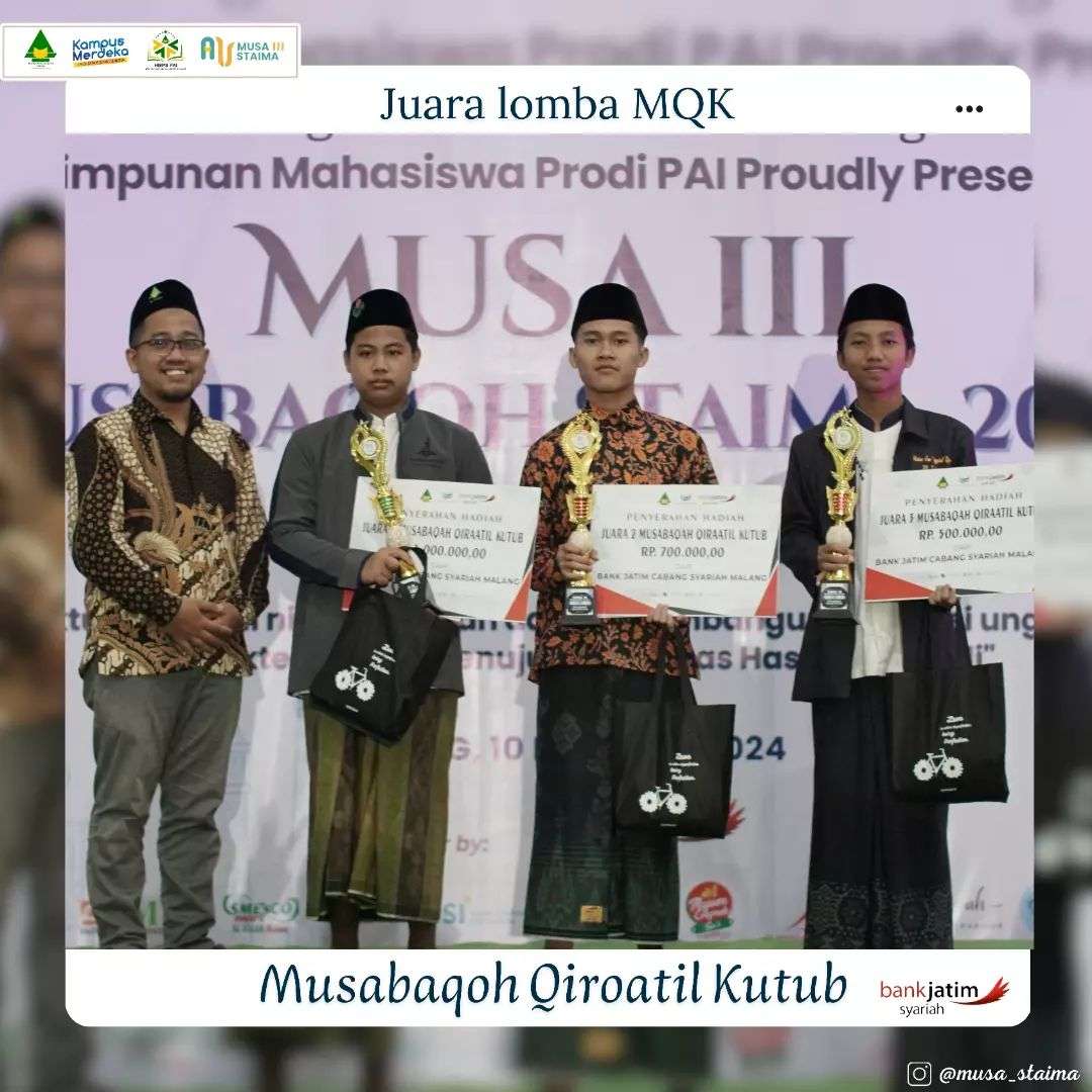 Juara Musabaqah Qiraatul Kutub (MQK) Nasional