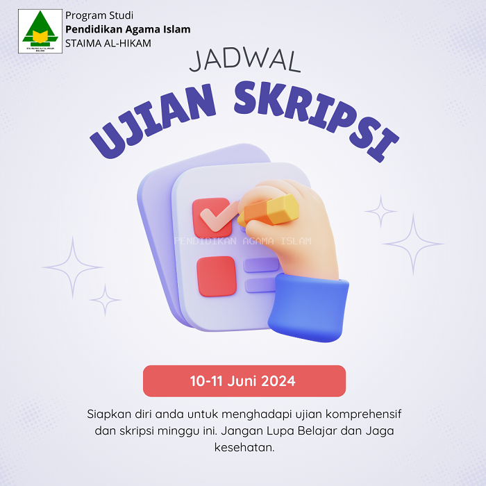 Jadwal Ujian Komprehensif & Skripsi Prodi Gel. I